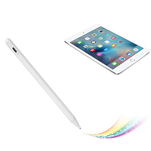 Bbata Electronic Stylus for iPad Mini 4 7.9" Pencil,Active Capacitive Pencil Compatible with Apple iPad Mini 4 7.9-inch Stylus Pens,Good on Drawing and Writing Type-C Rechargeable Pen, White - Image 1