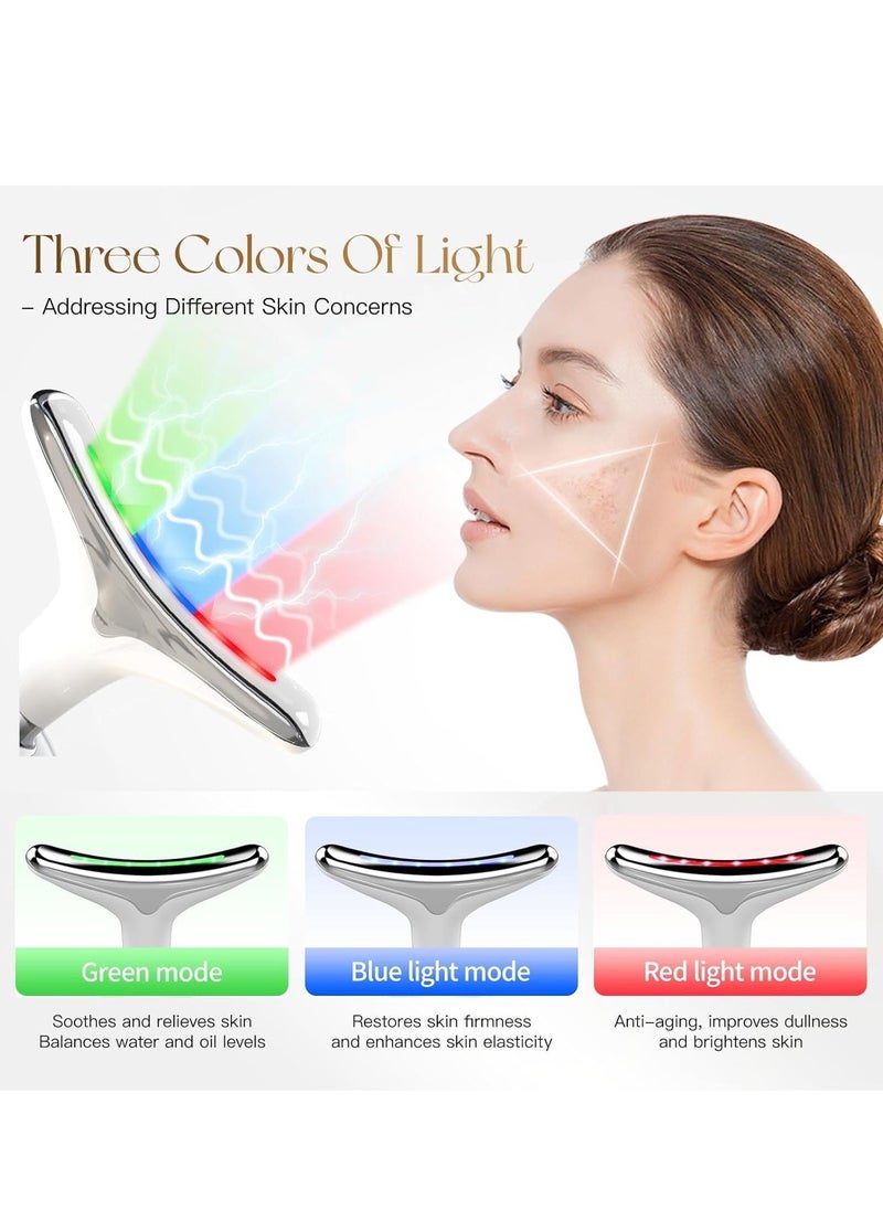 ELTRAZONE Premium Red Light Therapy Face and Neck Massager 7-in-1 | 7 LED Light Skin Rejuvenation & Wrinkle Removal Tool | Youthful, Radiant Skin | Anti-Aging Facial Massager for Smooth, Glowing Skin | Neck & Face Treatment for All Skin Types - Image 5
