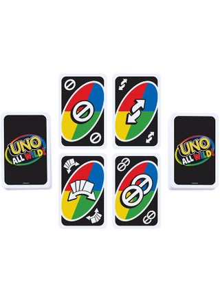 Original UNO™ All Wild™ Card Game – Fast-Paced, All-Wild Action with Special Cards, Forced Swaps, and Skips, Ideal for Kids & Adults, Ages 7+ - view 4