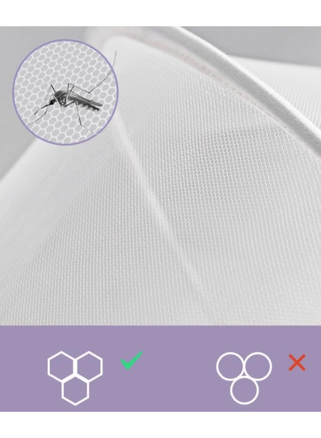 TOMSHOO Mosquito Net for Baby Lounger Bassinet - Image 3