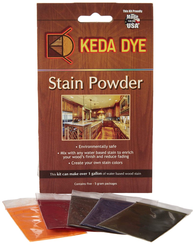 Keda Dye صبغة الخشب - مجموعة صبغة أنيلين 5 ألوان - مسحوق صبغة الخشب - Image 1