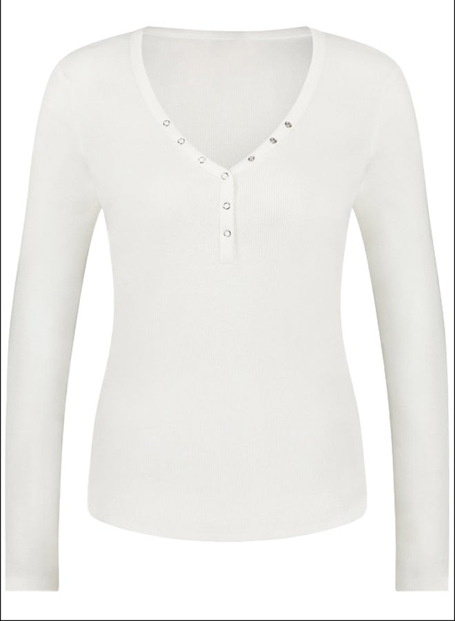 hunkemoller Long-Sleeved Pyjama Top  - Image 3