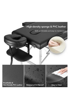 ZUIHAO Portable Massage Bed Lash Bed Facial Table SPA Beds Adjustable Height Salon Tattoo Esthetician Bed with Carrying Bag - Accessories for Shop/ Home  - Image 3