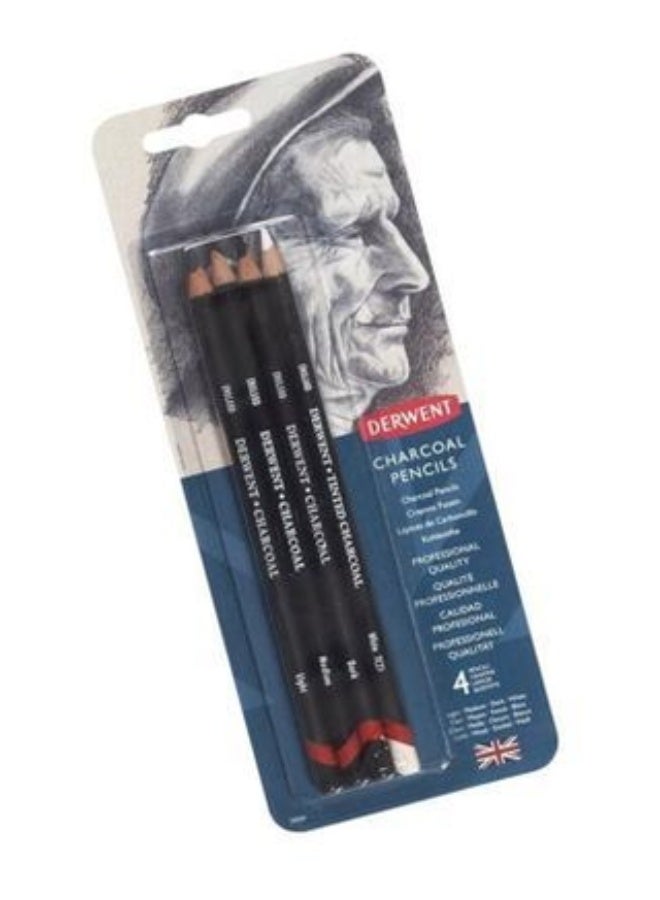 Derwent - Charcoal Pencils, Carded Pack, 4 Pieces - Image 2