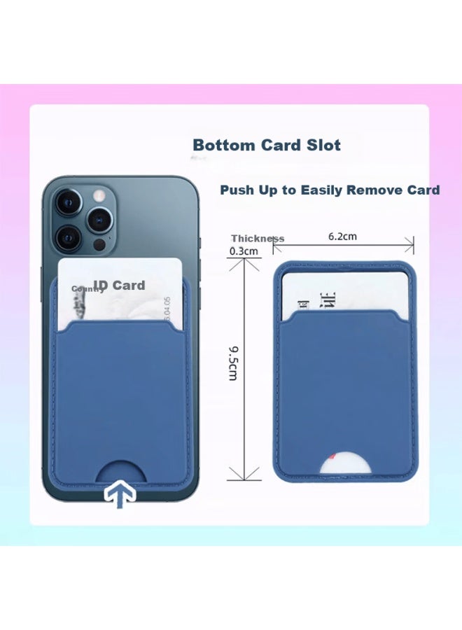 Linkstone Phone Back Card Holder Multi-functional Magnetic-proof Card Sleeve For Transit, Access, Shopping Cards With Protective Case Attachment - Image 1