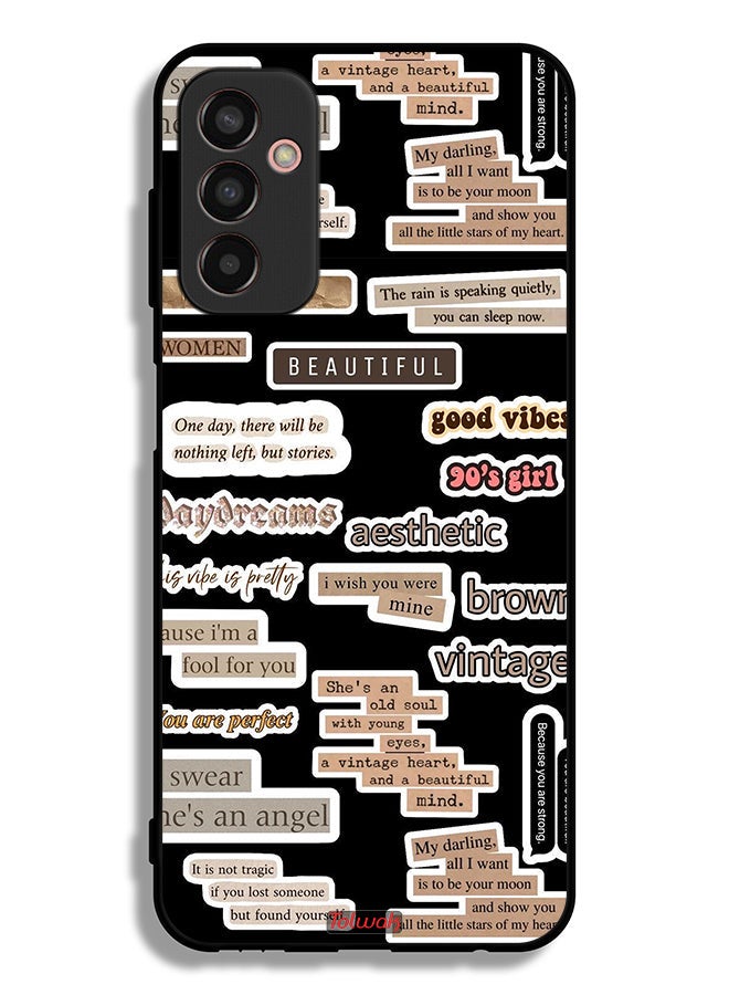 Tolwak Samsung Galaxy F13 Protective Case Cover Beautiful Quotes Stickers - Image 2