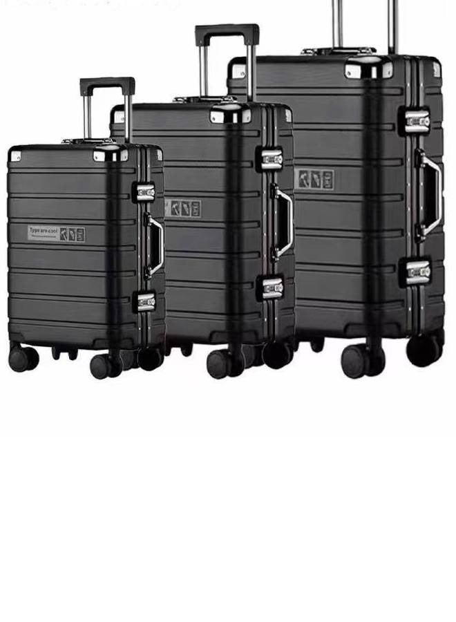 إن كي أكس مجموعة حقائب سفر فاخرة ذات هيكل صلب - حقائب سفر متينة من سبائك الألومنيوم (مجموعة من 3 قطع) - Image 1