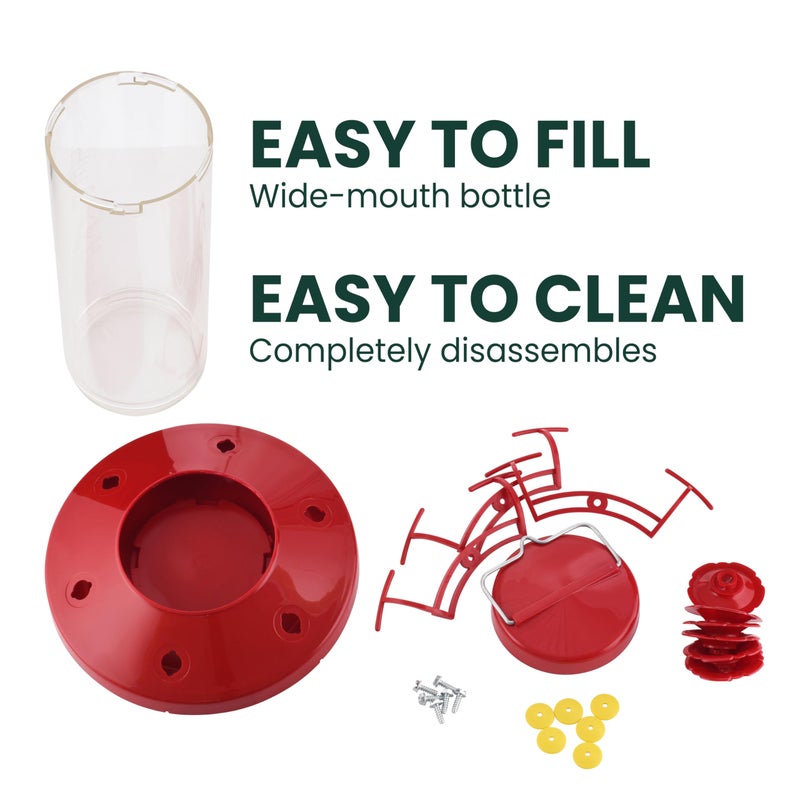 Perky-Pet 220 The Grand Master 48-Ounce Hummingbird Feeder - Image 4