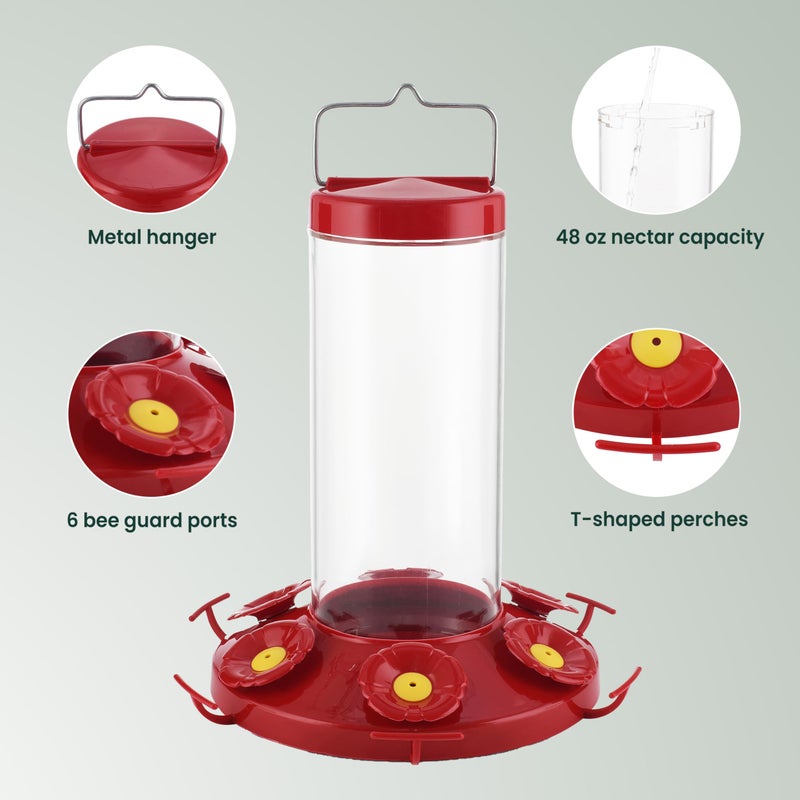 Perky-Pet 220 The Grand Master 48-Ounce Hummingbird Feeder - Image 3