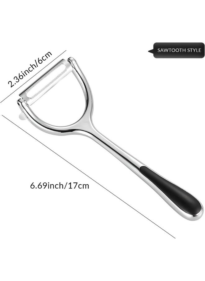 FALMER "Stainless Steel Vegetable Peeler with Serrated Blade | Multi-Function Fruit & Vegetable Peeler for Smooth & Efficient Peeling"  - Image 5