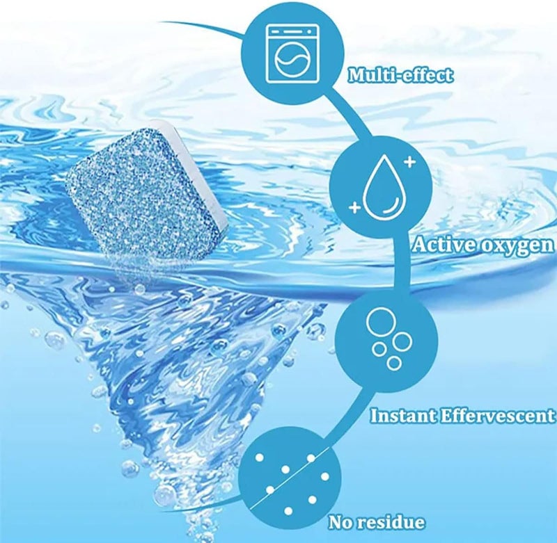 12PCS Washing Machine Cleaner Effervescent Tablets, Washing Machine Cleaner D... - Image 4