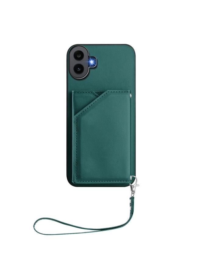 اس-توب جراب لهاتف Case For Nothing CMF Phone 1 Skin Feel مع أربع فتحات للبطاقات وحزام معصم - Image 2