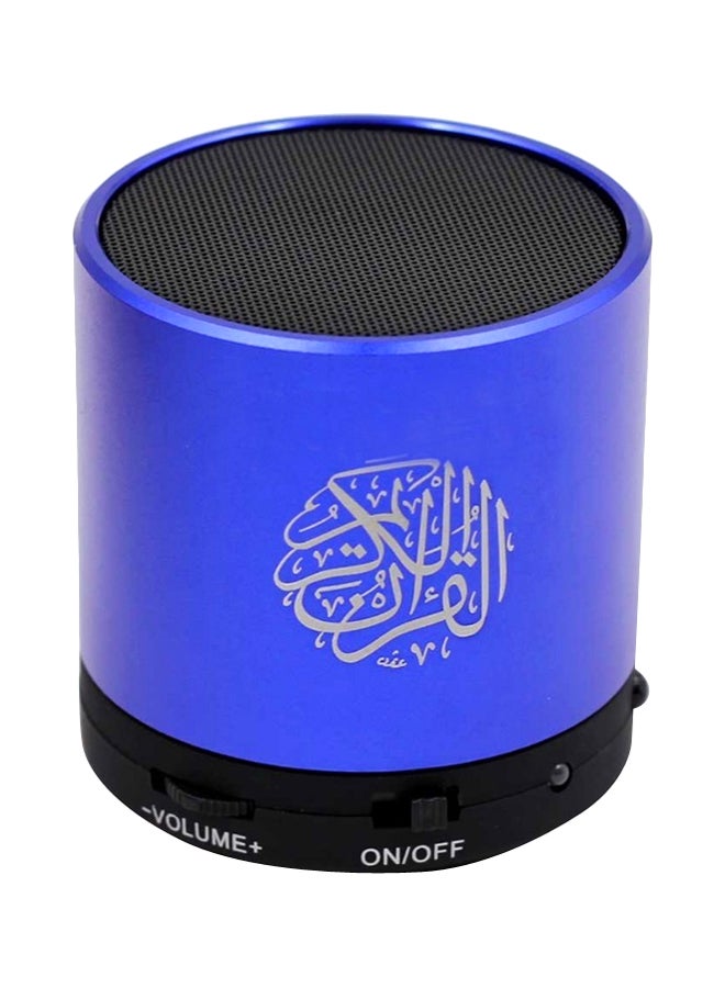 Digital Quran Player Speaker With Remote Control Blue
