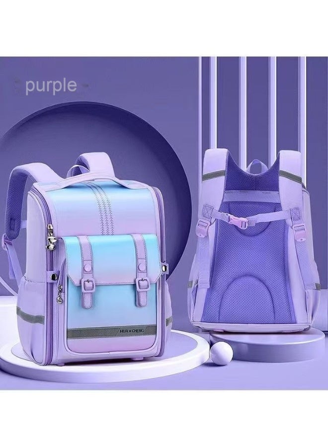 حقيبة ظهر مزدوجة الأكتاف للطلاب في المدرسة الابتدائية - تصميم مقاوم للماء بسعة كبيرة  - Image 3