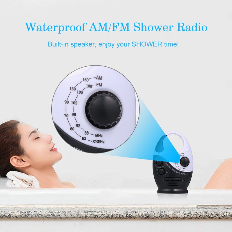 Mini Portable New Waterproof Radio Student Level 4 And 6 English Listening Amfm Bathroom Waterproof Radio - Image 3