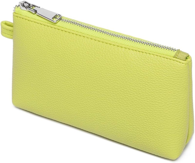 YONBEN PU Leather Makeup Simple and Convenient Handbag Small Exquisite Storage Bag, Pu/Grass, Simple - Image 1