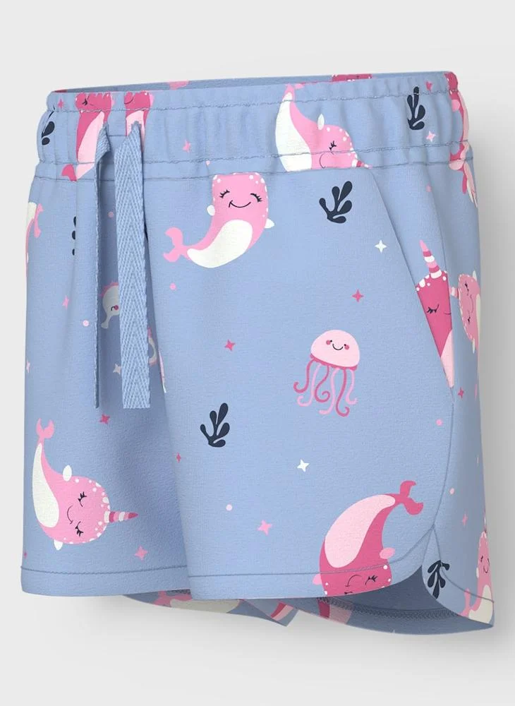 NAME IT Kids Printed Drawstring Shorts