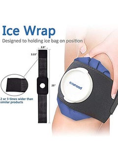 elitehood elitehood Ice Cold Pack Reusable Ice Bags Hot Water Bag for Injuries, Hot & Cold Therapy and Pain Relief with Elastic Breathable Support Wrap, 4-Pack, 3 Sizes (6"/9"/11"), (for Hot Therapy is 50-60℃)  - Image 2
