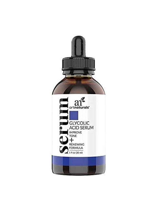 artnaturals Glycolic Serum - Face Serum - Vitamin C And Aloe Vera - Exfoliates And Minimizes Pores, Reduce Acne, Breakouts, And Appearance Of Aging And Scars -1 Oz.  - Image 1