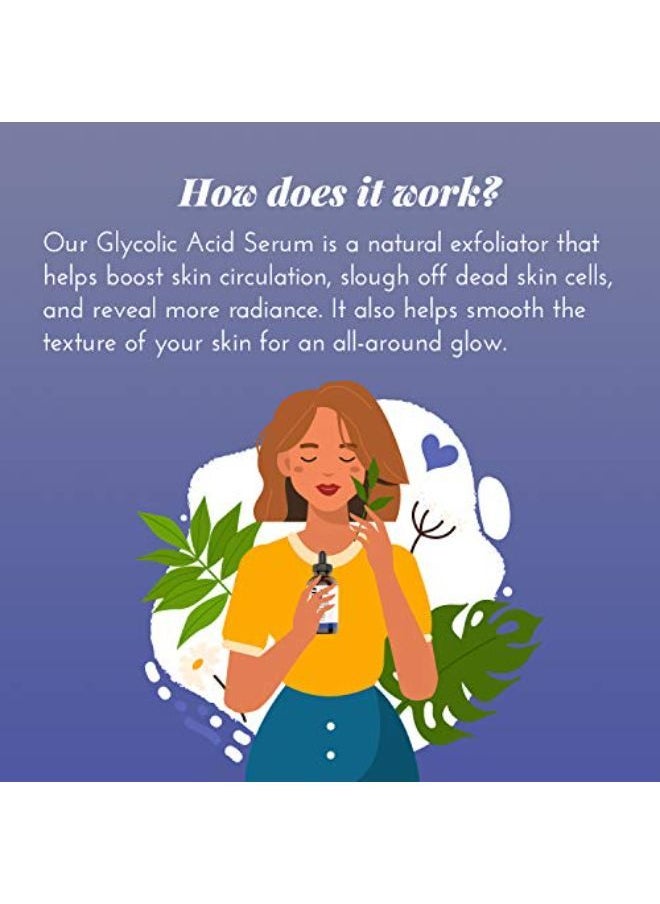 artnaturals Glycolic Serum - Face Serum - Vitamin C And Aloe Vera - Exfoliates And Minimizes Pores, Reduce Acne, Breakouts, And Appearance Of Aging And Scars -1 Oz.  - Image 3