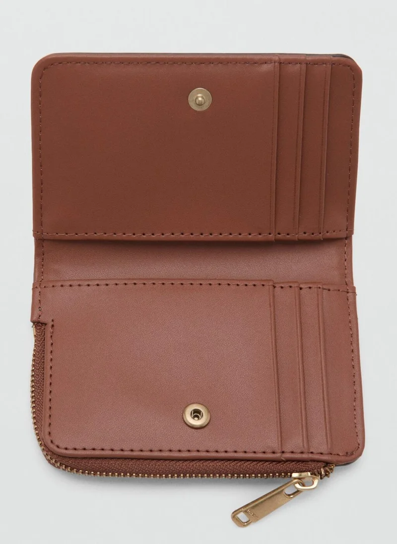 MANGO  Small canvas wallet with logo for Women | Best Price UAE