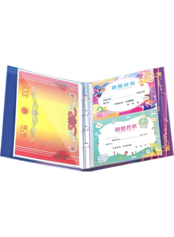 Dsb (disbi) A3 Certificate Collection Al For Boys And Girls, High-quality Honor Certificate And Medal Display, Elementary School Student Life Page Organizer, Children's Display Frame, Wall-mountable, Blue, Jz-11 - Image 2