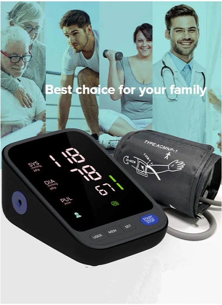 general Blood Pressure Machine, Automatic Digital Upper Arm Blood Pressure Monitor with Adjustable Large Cuff - Image 3