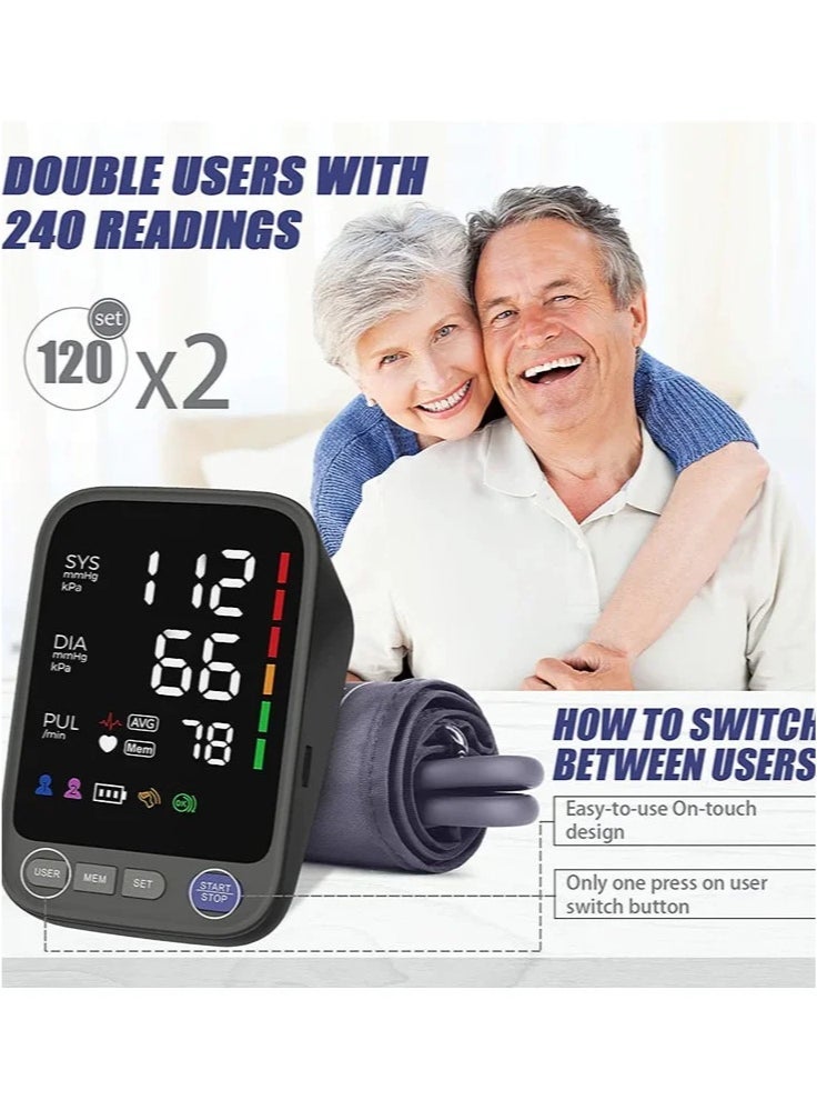 general Blood Pressure Machine, Automatic Digital Upper Arm Blood Pressure Monitor with Adjustable Large Cuff - Image 1