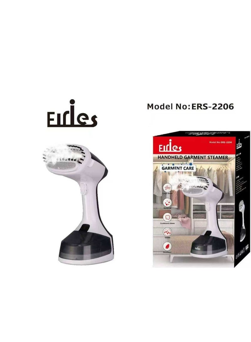 1500W Handheld Steam Iron for Clothes and Curtains. High steam power for fast wrinkle removal. Continuous steam for better, uninterrupted results. Safe on most fabrics. - White - Image 1