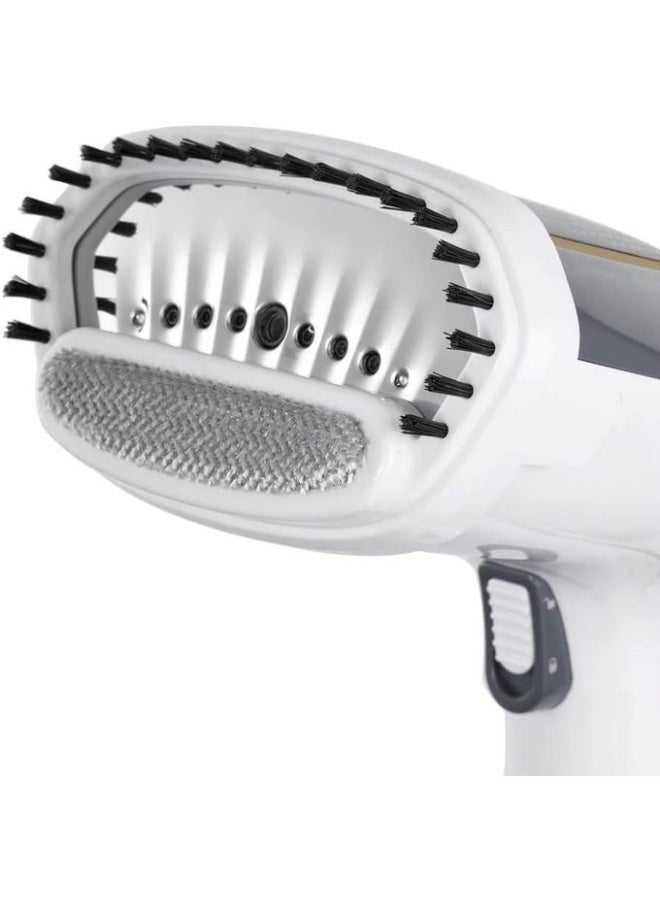 1500W Handheld Steam Iron for Clothes and Curtains. High steam power for fast wrinkle removal. Continuous steam for better, uninterrupted results. Safe on most fabrics. - White - Image 2