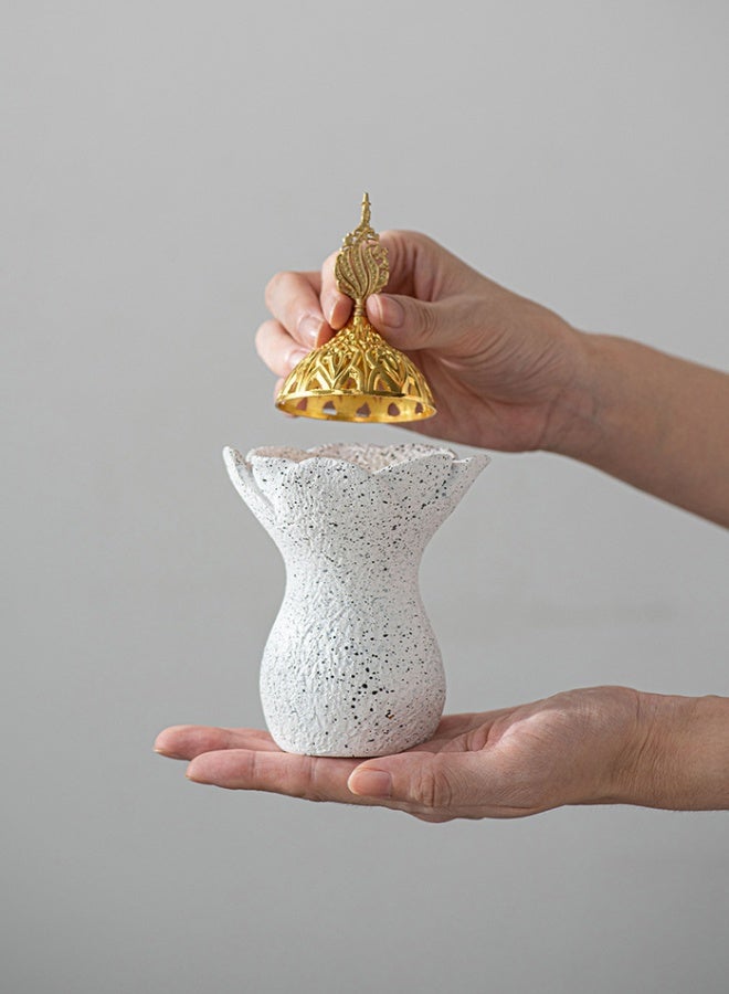 Resin Aroma Diffuser Handheld Incense Burner – Modern Cone Incense Sandalwood Holder Home Decor Gift - Image 2