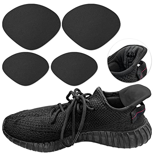 Hadwoer Sneaker Hole Repair Up Patches, Shoe Toe/Heel Hole Wear Prevention Insert Quick Patch Kit (Black-One Big and one Small 2 Pairs)… - Image 1