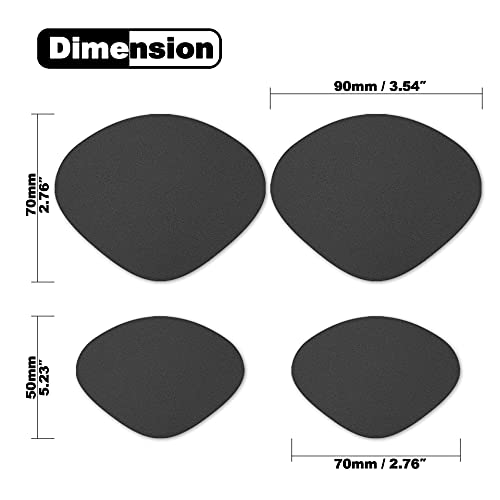 Hadwoer Sneaker Hole Repair Up Patches, Shoe Toe/Heel Hole Wear Prevention Insert Quick Patch Kit (Black-One Big and one Small 2 Pairs)… - Image 2