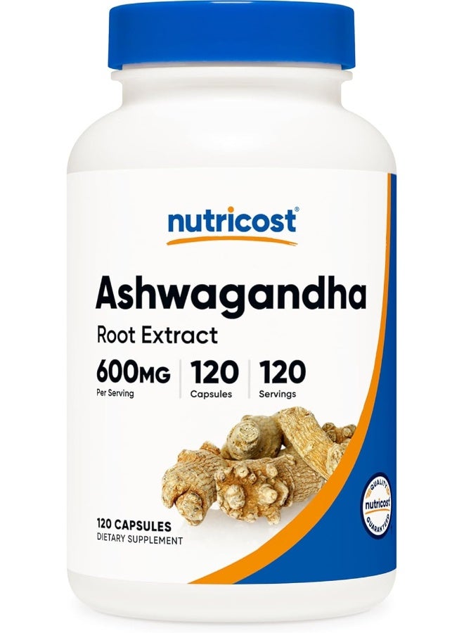 مستخلص جذور الأشواغاندا 600 ملغ، 120 كبسولة - Image 1