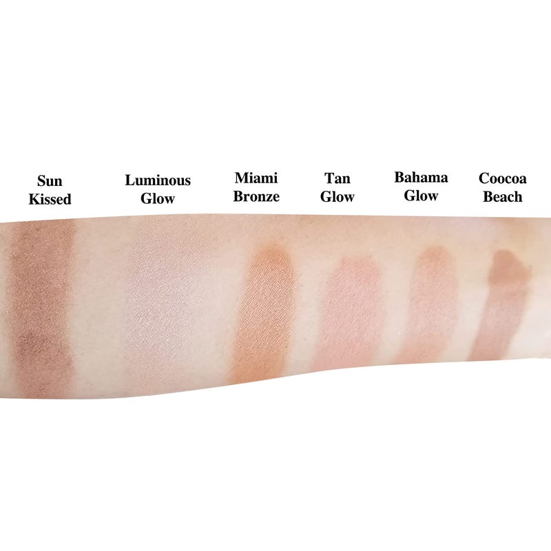Luxury By Sofia Premium Pressed Bronzer [6 Available Shades] | Natural &Organic Skin Enhancing Ingredients | Hypoallergenic, Highly Pigmented Formula For A Youthful, Sun-Kissed Look (Cocoa Beach) - Image 4