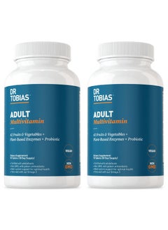 Dr. Tobias Adult Multivitamin For Women & Men Energy & Immune Support From 42 Fruits & Vegetables Plus Probiotics Comprehensive Daily Multivitamins For Men & Women Non Gmo 180 Tablets 60 Servings  - Image 2