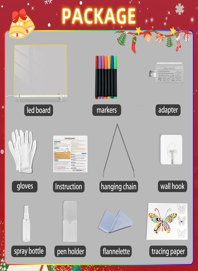 Timisigns LED Acrylic Dry Erase Board for Home Office - Image 2