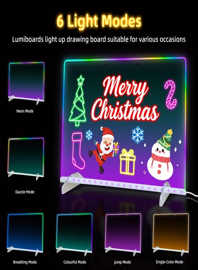 Timisigns LED Acrylic Dry Erase Board for Home Office - Image 3