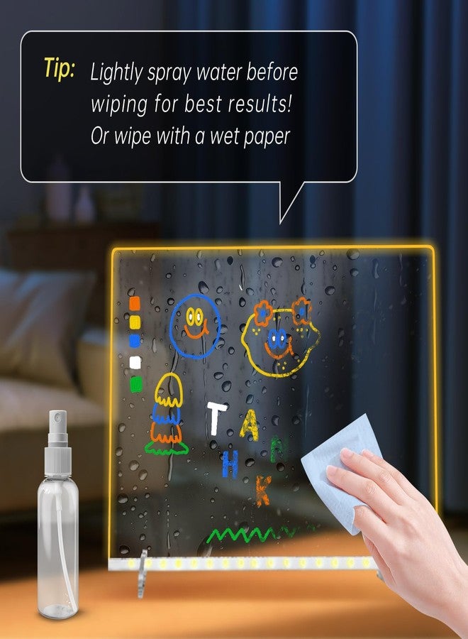 Timisigns LED Acrylic Dry Erase Board for Home Office - Image 4