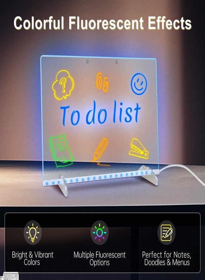 Timisigns LED Acrylic Dry Erase Board for Home Office - Image 5