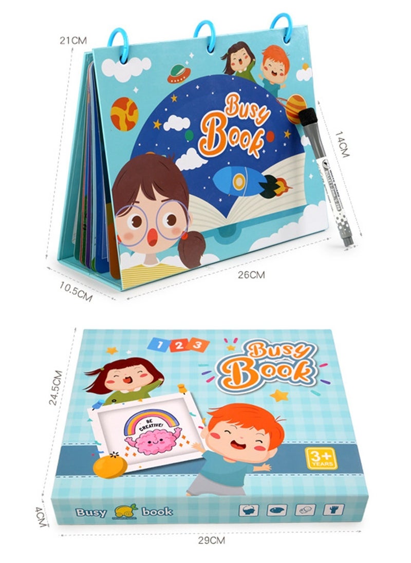 Arabest - Montessori Busy Book for Kids Preschool Learning Activities Latest 16 Themed - Workbooks Activity Binders Travel Toys for Toddlers Ages 3+ - Image 1