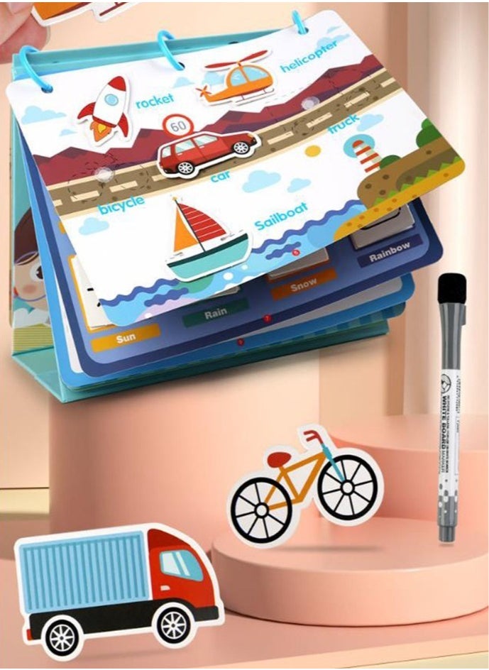 Arabest - Montessori Busy Book for Kids Preschool Learning Activities Latest 16 Themed - Workbooks Activity Binders Travel Toys for Toddlers Ages 3+ - Image 1