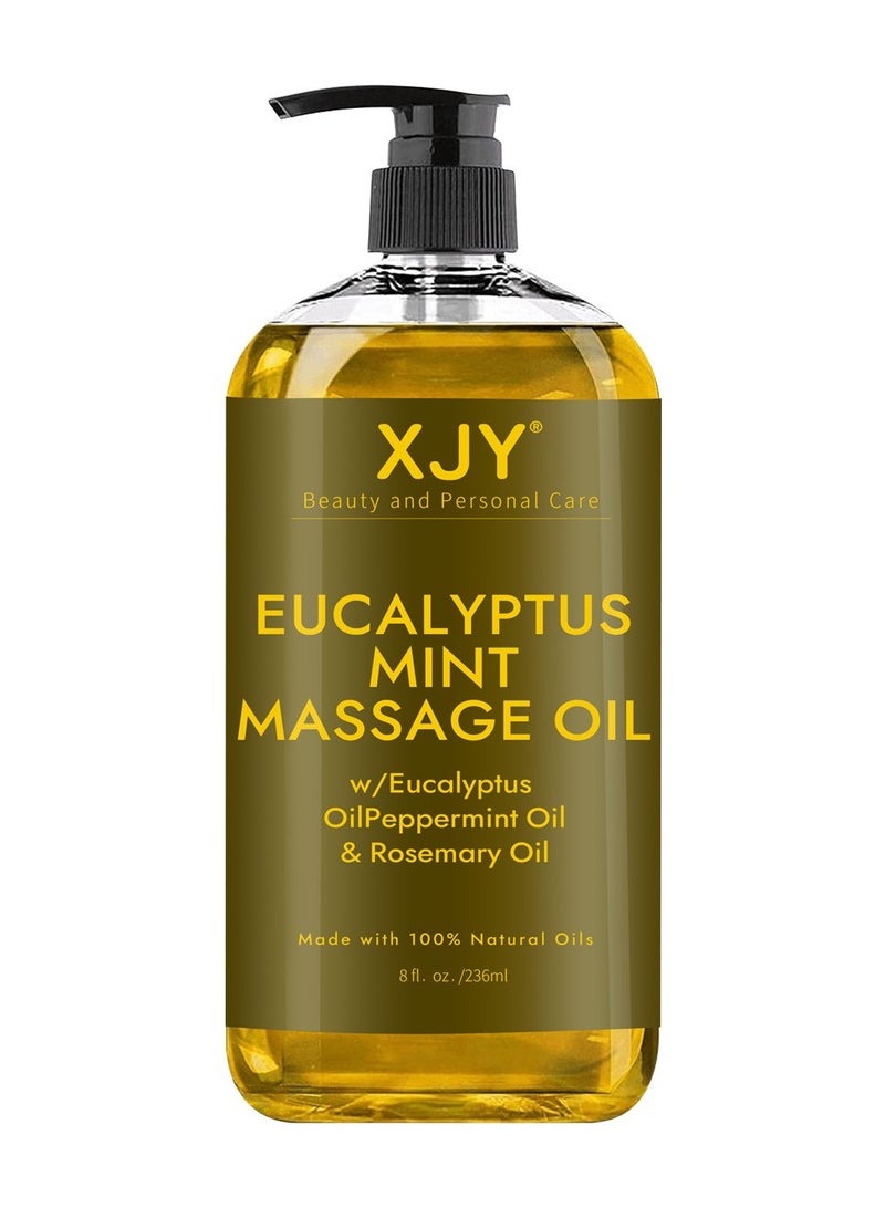 Eucalyptus Mint Massage Oil Refreshing Massage Oil (8 1L. 02./236ml) - Image 1