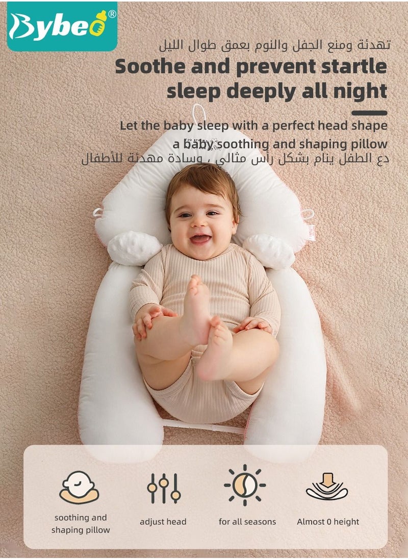 Bybeo Baby Newborn Nursing Sleeping Pillow Anti-Startle Toddler Boys and Girls Comfortable Lightweight Shaping Pillows for Kids Infants Superhigh Quality  - Image 2