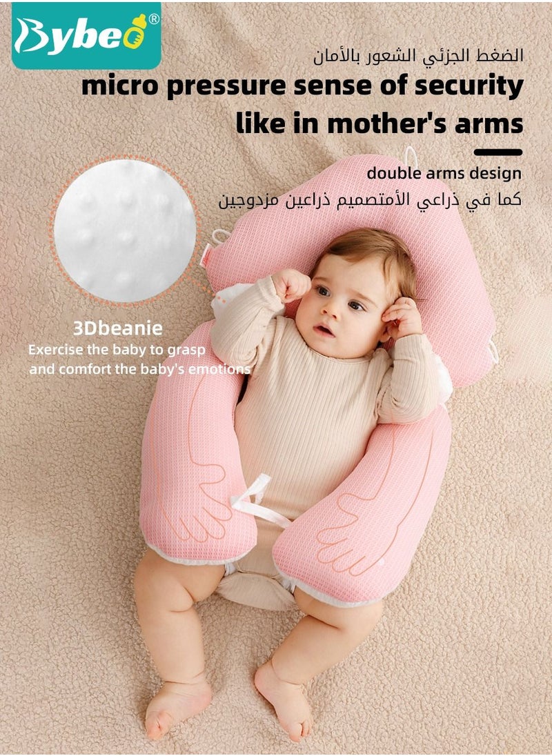 Bybeo Baby Newborn Nursing Sleeping Pillow Anti-Startle Toddler Boys and Girls Comfortable Lightweight Shaping Pillows for Kids Infants Superhigh Quality  - Image 3