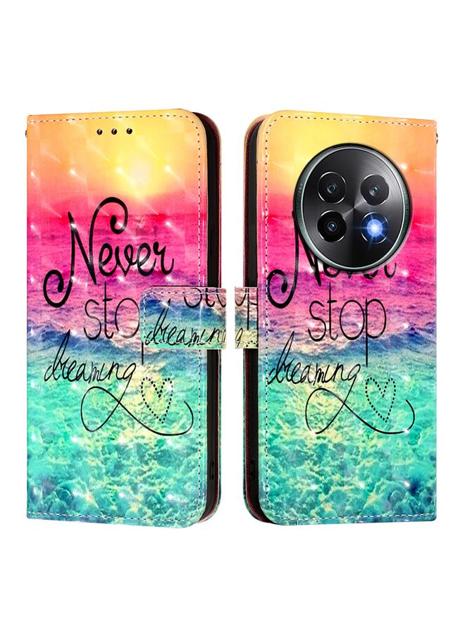 erorex Case For Realme 13+ 5G Global 3D Painting Horizontal Flip Leather Phone Case - Image 2