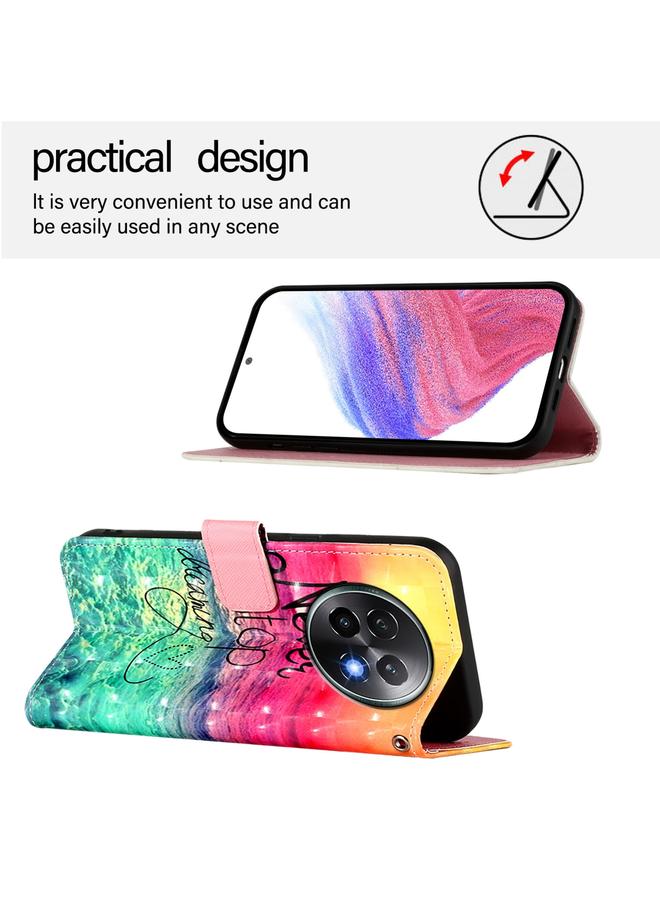 erorex Case For Realme 13+ 5G Global 3D Painting Horizontal Flip Leather Phone Case - Image 3