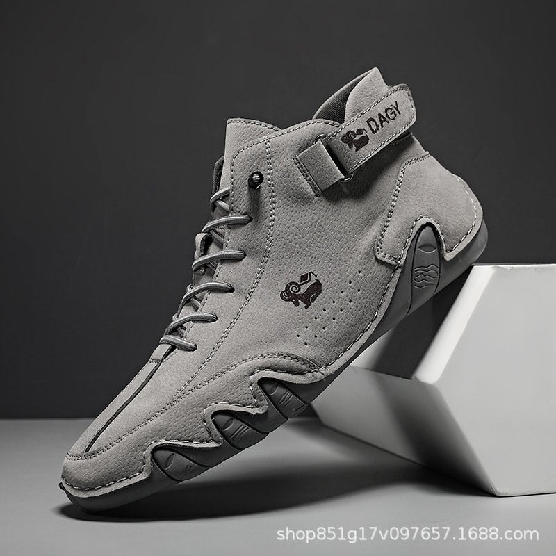 Didi Ram Popular Men'S Shoes High-Top Cotton Shoes Men'S Casual Shoes Winter Velvet Thickeneded Shoes Boots Men'S Style - Image 1