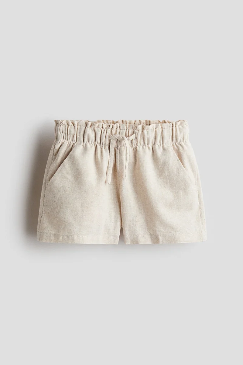 اتش اند ام شورت من مزيج الكتان