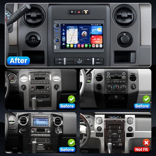 Fortdows 5G WiFi Upgrade Car Radio for Ford F150 20042008 7 HD Touchscreen Stereo Head Unit Replacement Wireless Carplay Android Backup Camera Bluetooth FM RDS SWC - Image 3